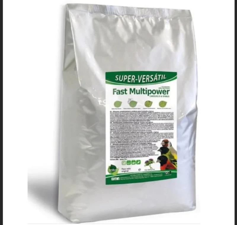 Fast Multipower Carduelis & Spinus 1 kg (envasado) - Pasta de huevo verde