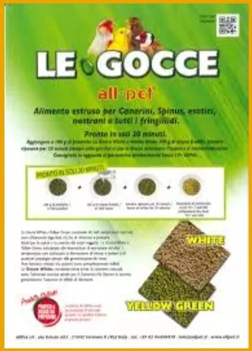 Le Gocce White 450 gramos (sustituto de semillas) - All Pet