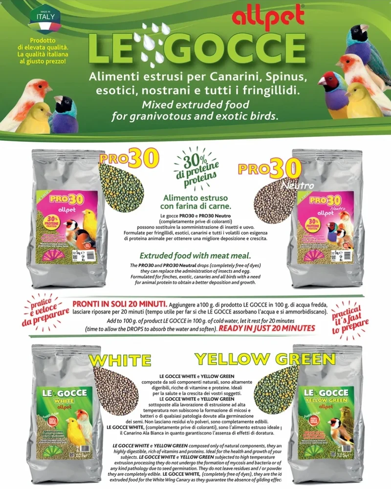 Le Gocce Pro30 4.5kg 30% Proteína - AllPet