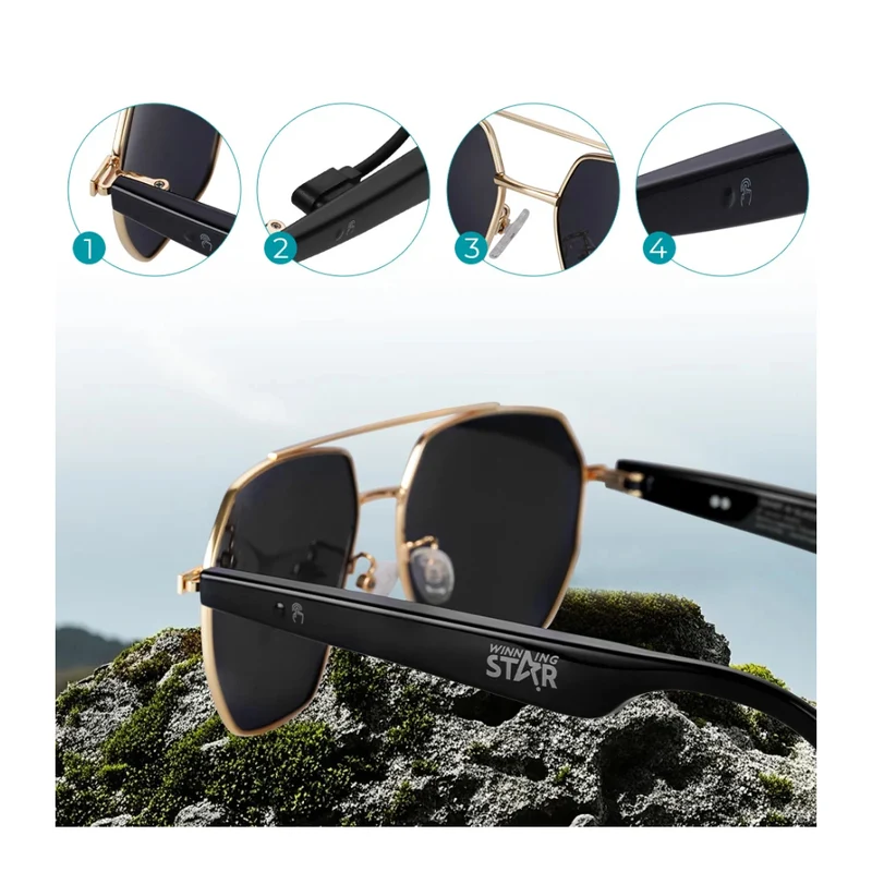 Winning Star Lentes Inteligentes con Bluetooth, St-W100-C