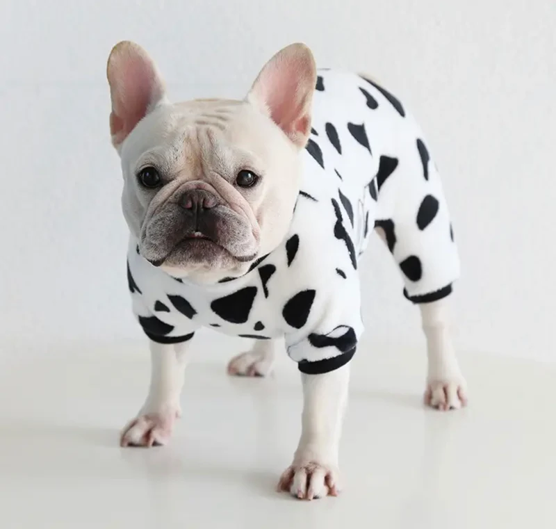 Cosy, warm dog fleece - Cow Print