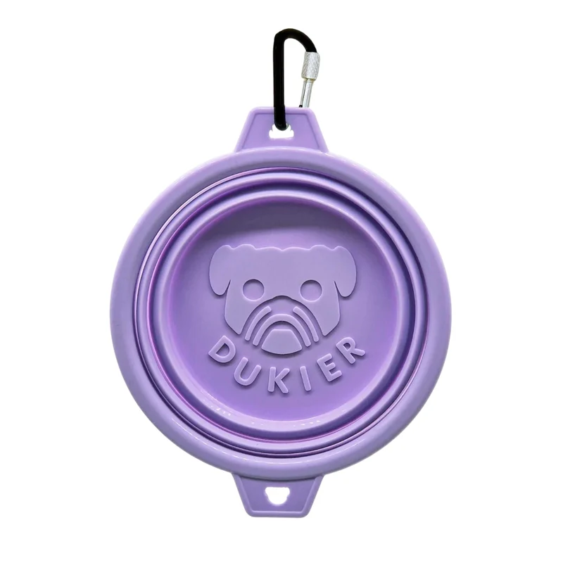 Dukier Bebedero Plegable Purple para Perro