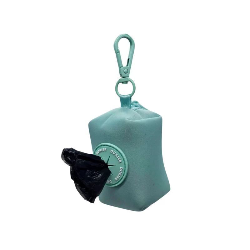 Dukier Porta Bolsas Turquoise para Perro