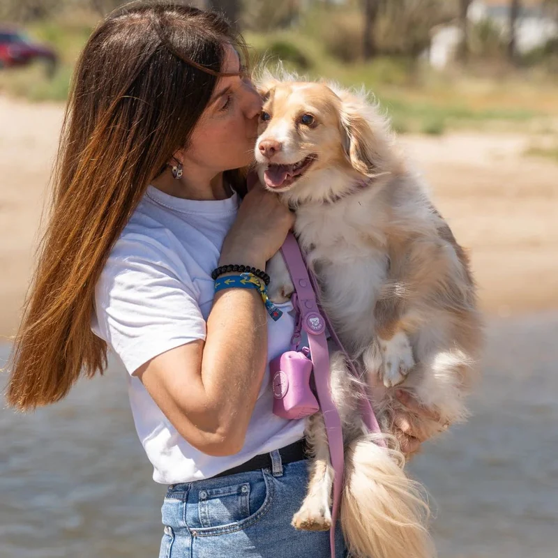 Dukier Correa Waterproof Mauve para Perro