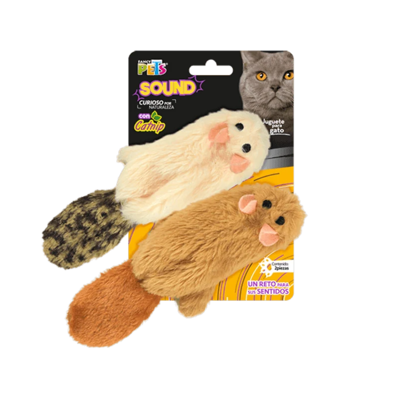 Roedores de Peluche con Catnip