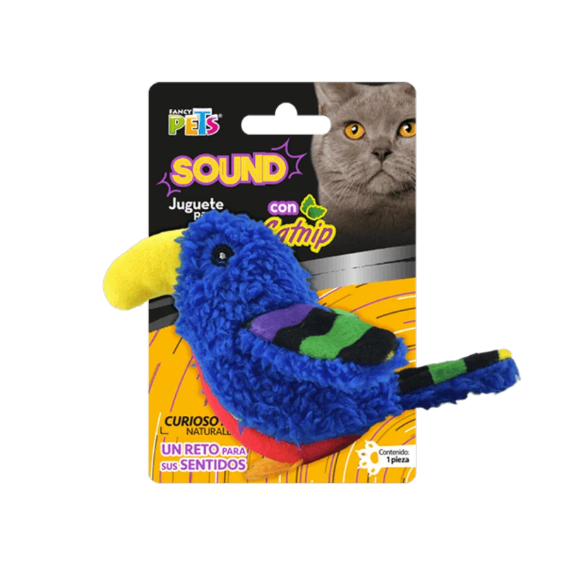 Aves de Peluche con Catnip y Sonido