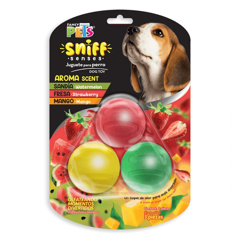 Set de 3 Pelotas con Olor