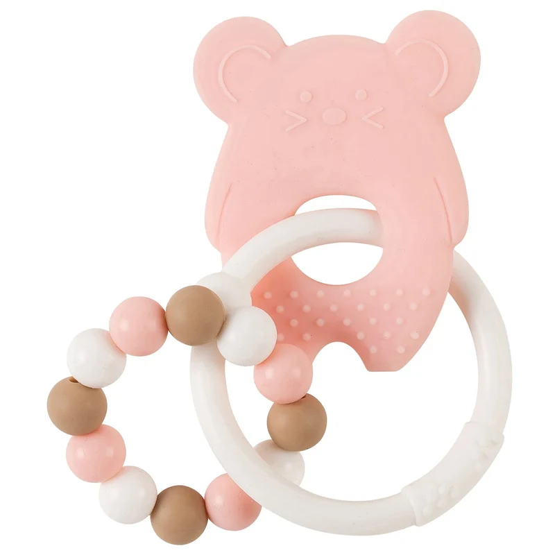 Nattou Roca Silicone Rato Rosa