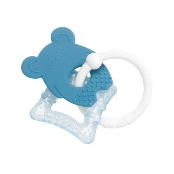 Nattou Mordedor Silicone Refrescante Azul