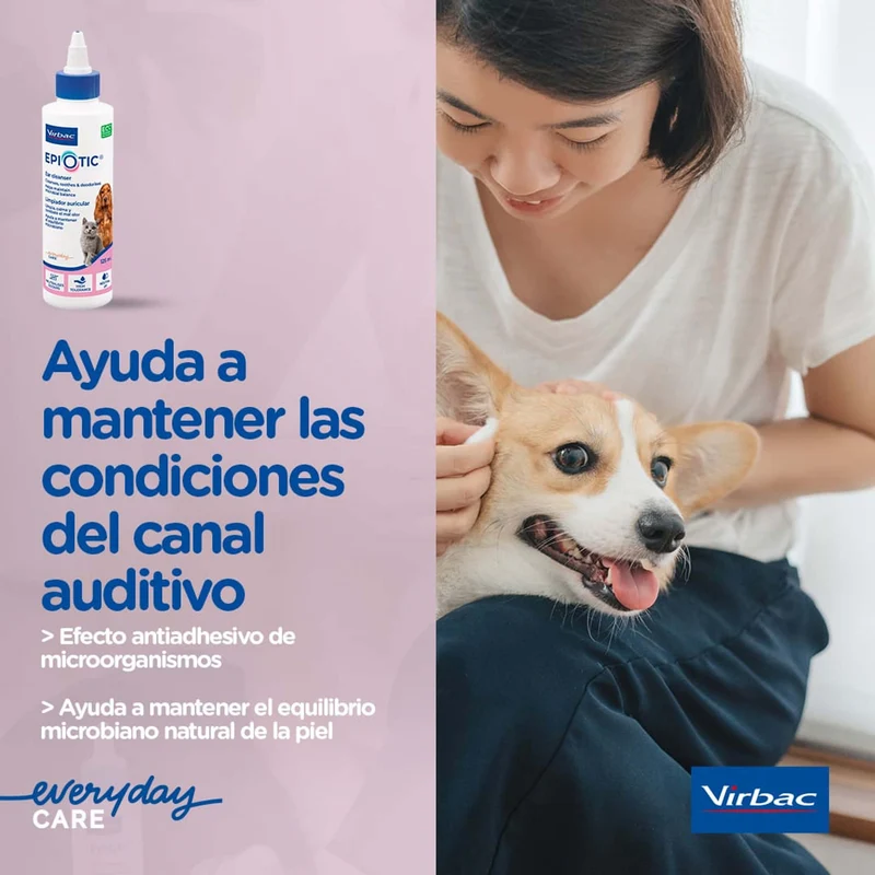 🧴 Epiotic Limpiador Auricular | Higiene suave y efectiva para oídos de perros y gatos