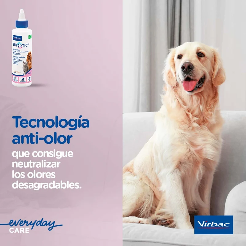 🧴 Epiotic Limpiador Auricular | Higiene suave y efectiva para oídos de perros y gatos