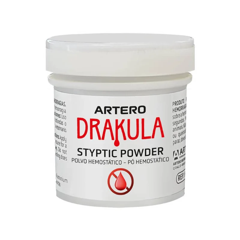 Artero Polvo Hemostático Drakula | Corta hemorragias para perros