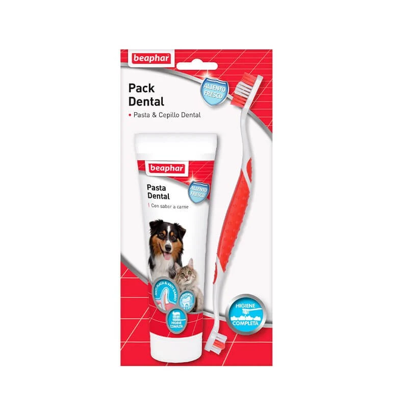🦷 Beaphar Pack Dental para Perros y Gatos | Pasta + Cepillo