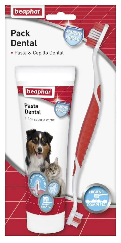 🦷 Beaphar Pack Dental para Perros y Gatos | Pasta + Cepillo