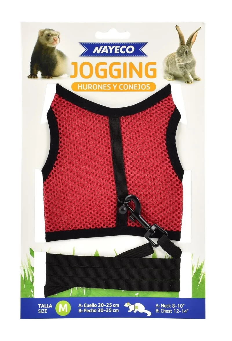 Nayeco Jogging Arnés para Gatos y Pequeños Animales con Correa