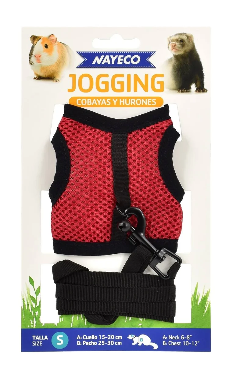 Nayeco Jogging Arnés para Gatos y Pequeños Animales con Correa