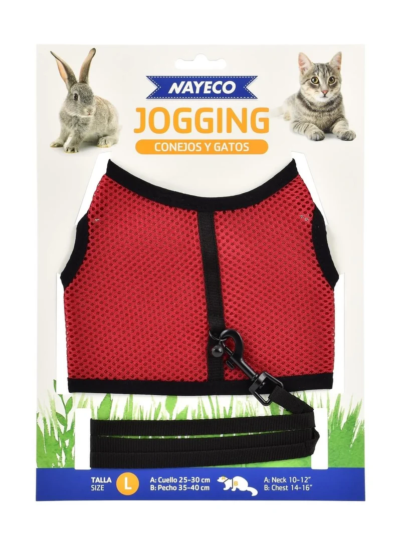 Nayeco Jogging Arnés para Gatos y Pequeños Animales con Correa
