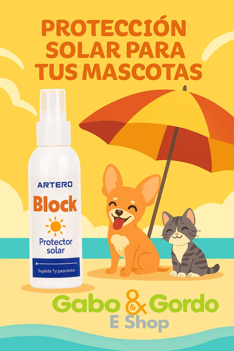 🐾 Protector Solar para Perros Artero Block Spray 250 ml – Cuida su manto este verano 🐶☀️