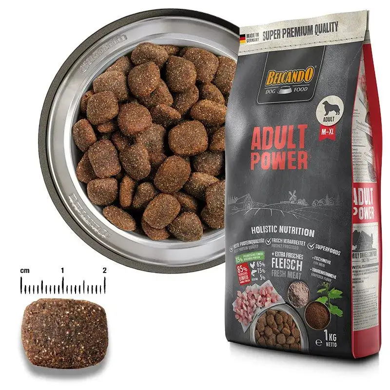 🦴 BELCANDO Adult Power | Pienso para perros activos, hembras gestantes y lactantes – Alta energía y proteínas