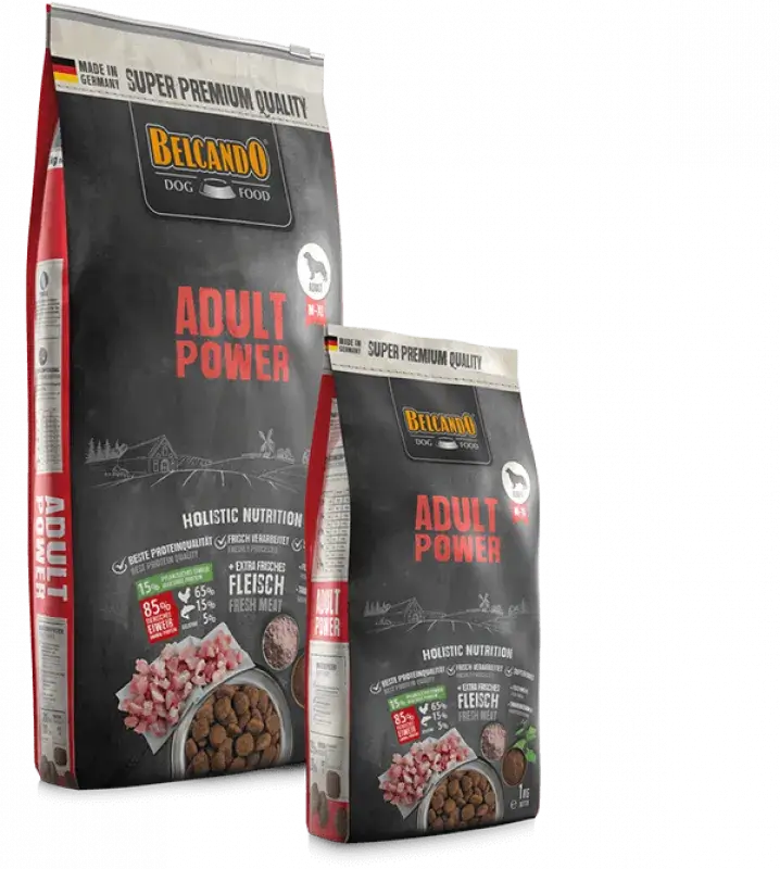 🦴 BELCANDO Adult Power | Pienso para perros activos, hembras gestantes y lactantes – Alta energía y proteínas