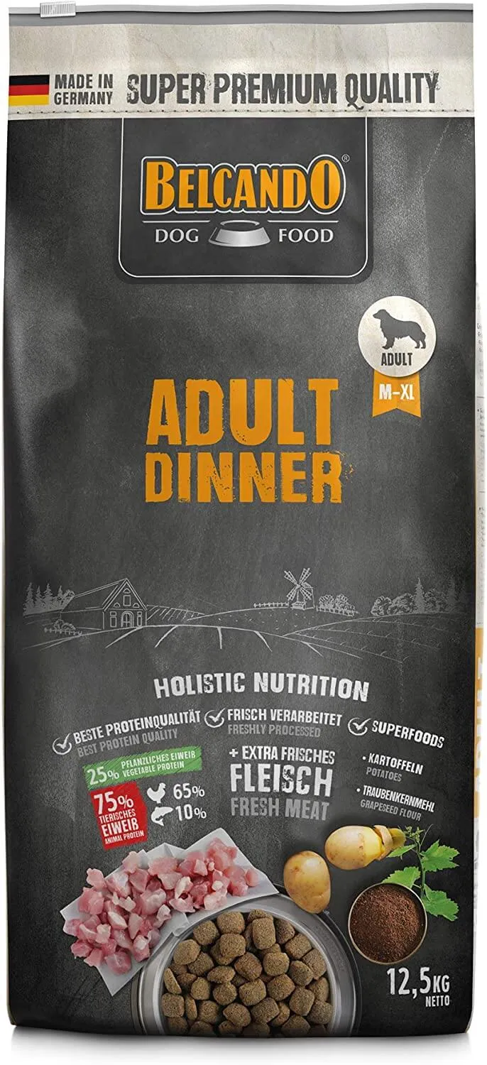 BELCANDO Adult Dinner | Pienso para Perros Adultos con Actividad Normal