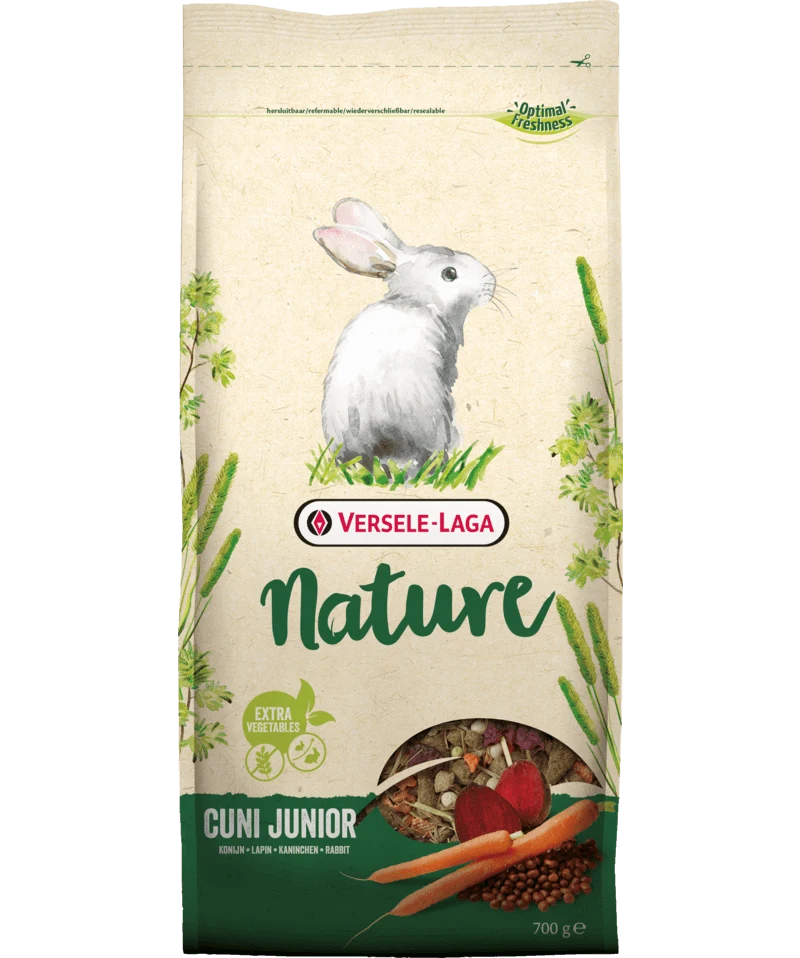 VERSELE LAGA Nature Cuni Junior | Alimento natural para conejos de 0 a 8 meses