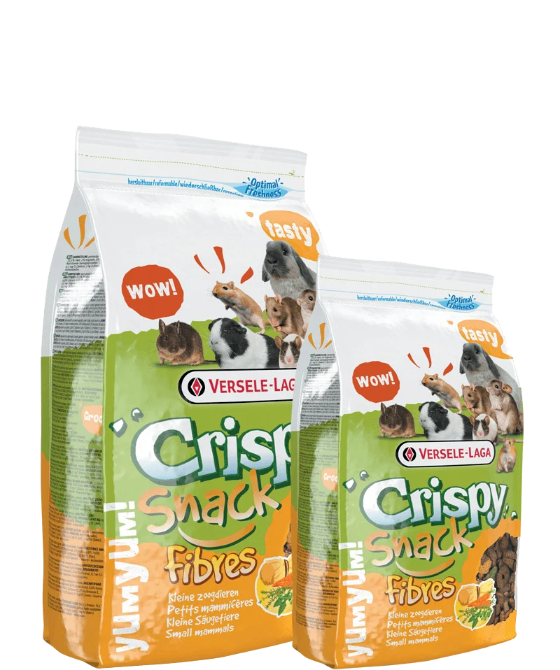 VERSELE LAGA Crispy Snack Fibres | Alimento crispy snack de fibras para conejos, cobayas, chinchillas, degús