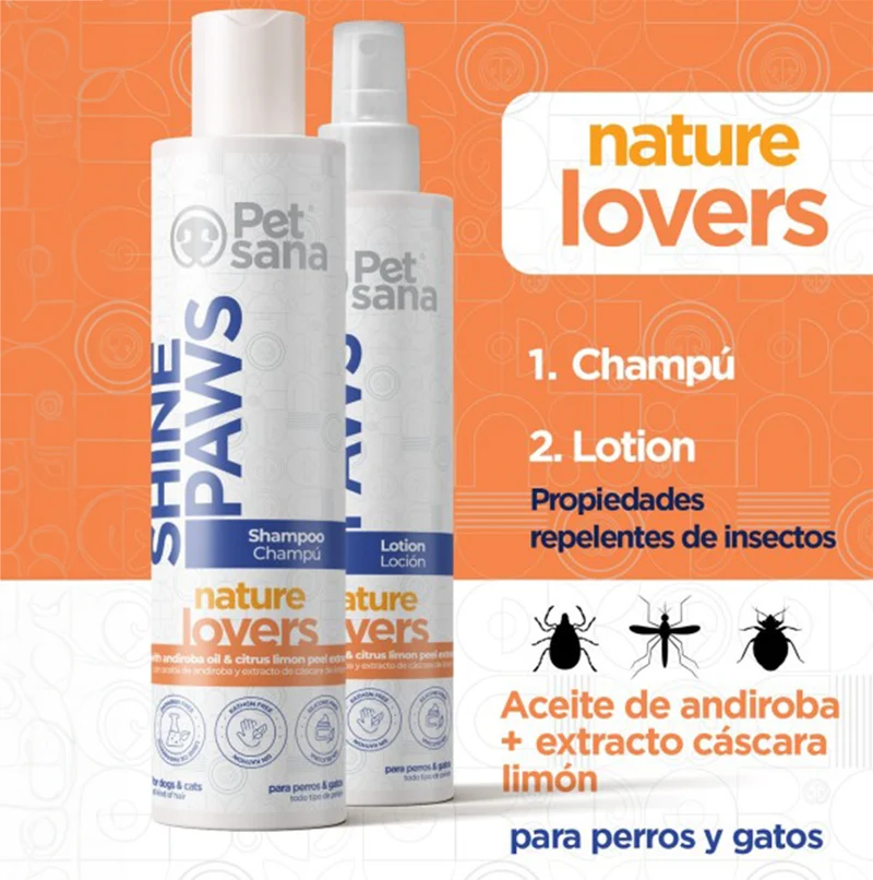 Petsana Shine Paws Loción Repelente