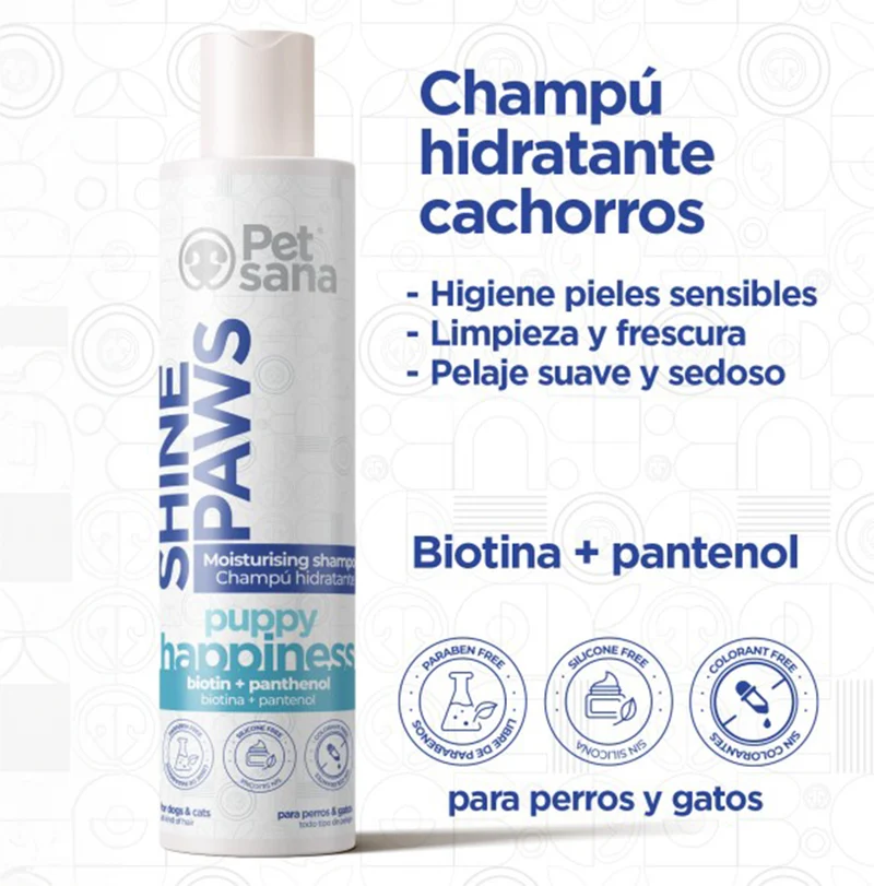 Petsana Shine Paws Champú Puppy