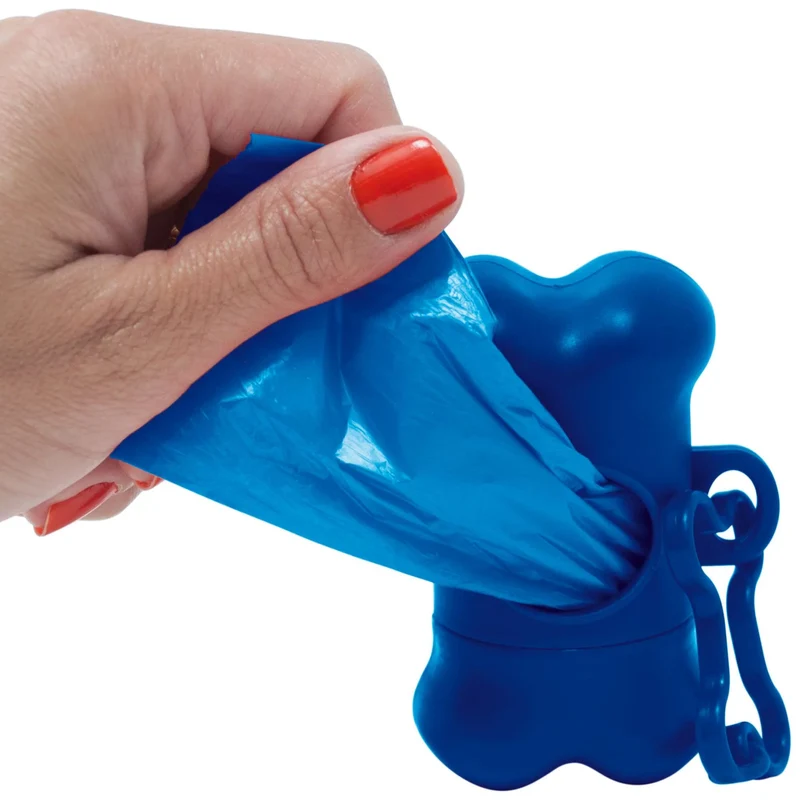Dispensador Rojo con Mosquetón + 15 Bolsas Higiénicas Mascota