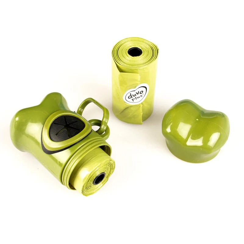 🦴 DUVO Dispensador Hueso con 2x20 Bolsas Higiénicas para Perros