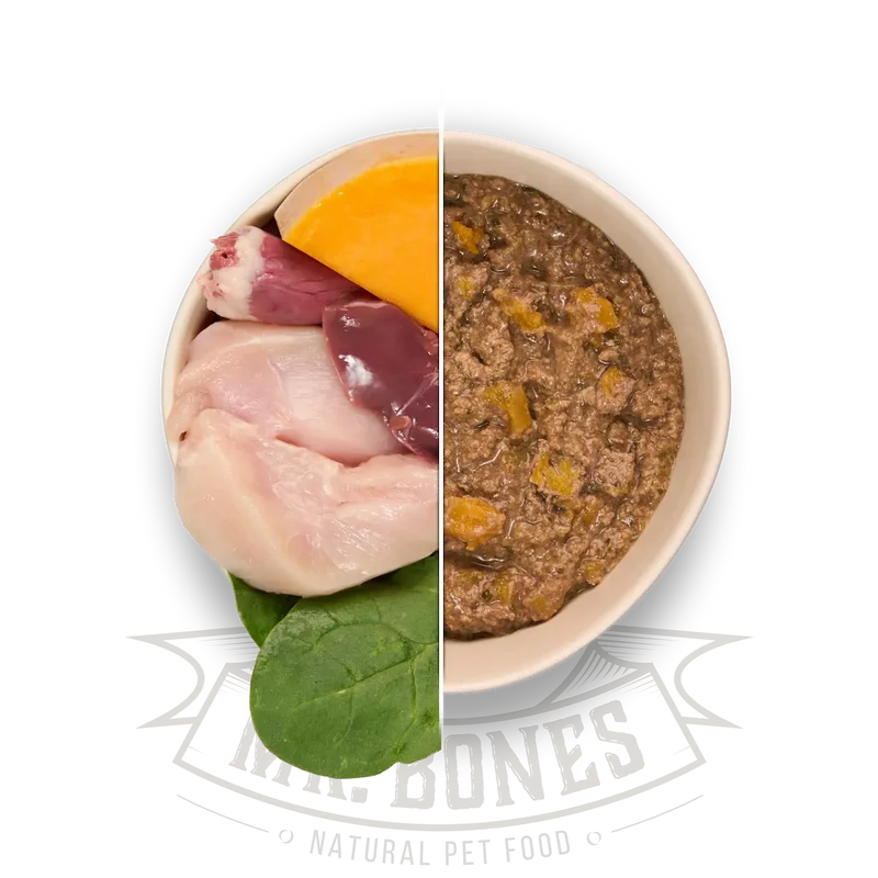 Mr.Bones Comida Cocinada de Pollo con Vegetales 375g