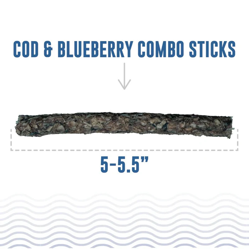 Cod & Blueberry Combo Sticks 5pk