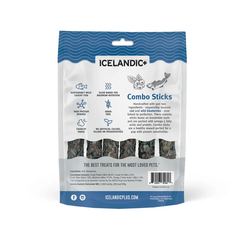 Cod & Blueberry Combo Sticks 5pk
