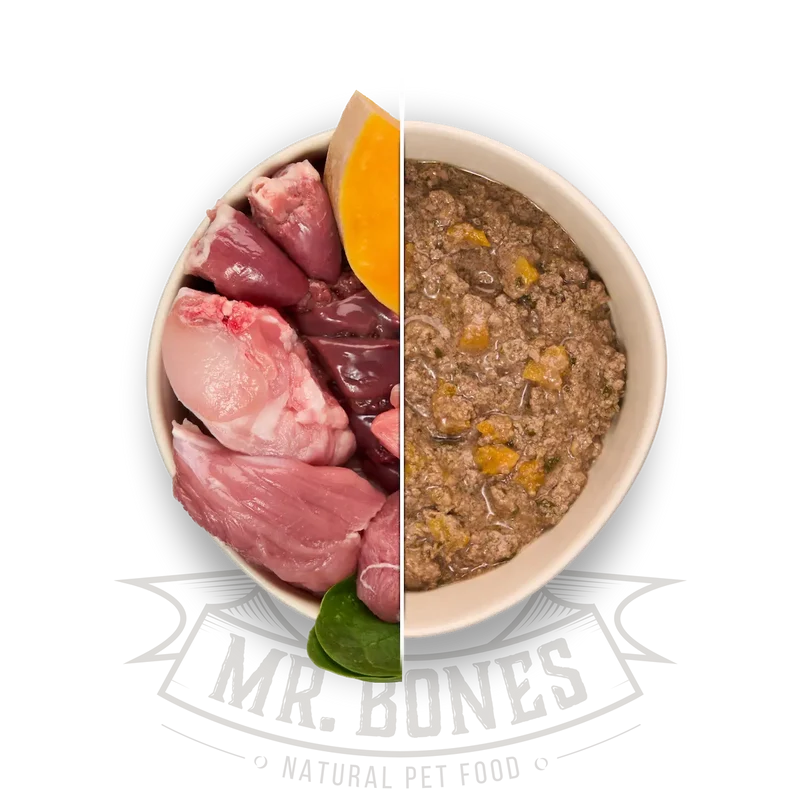 Mr.Bones Comida Cocinada de Conejo con Vegetales 375g