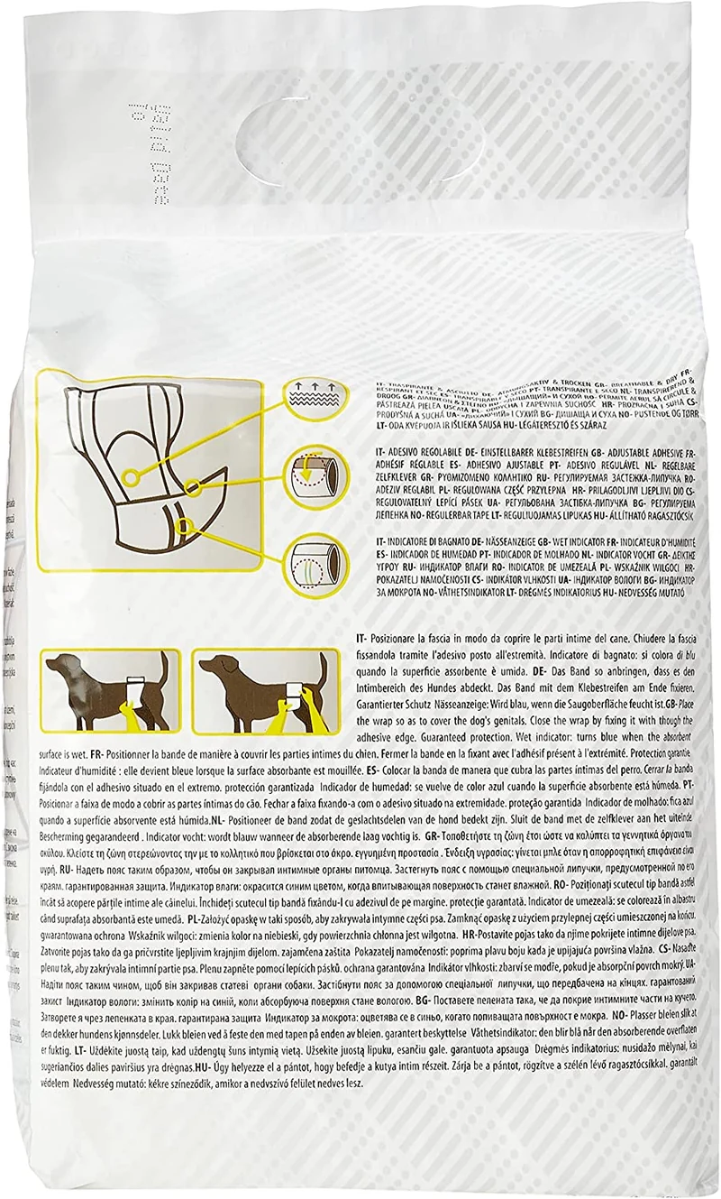 🐾 NAYECO | Pañales para Perro Macho (Pack 12 uds) – Higiene, confort y protección diaria