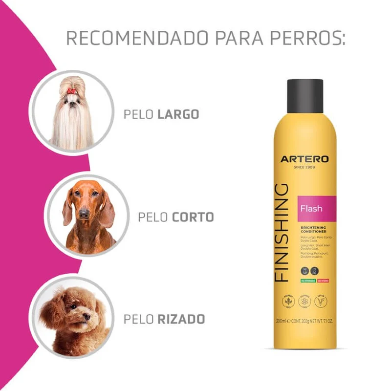 ✨ Artero Acondicionador Flash 300 ml | Spray desenredante y abrillantador para perros y gatos