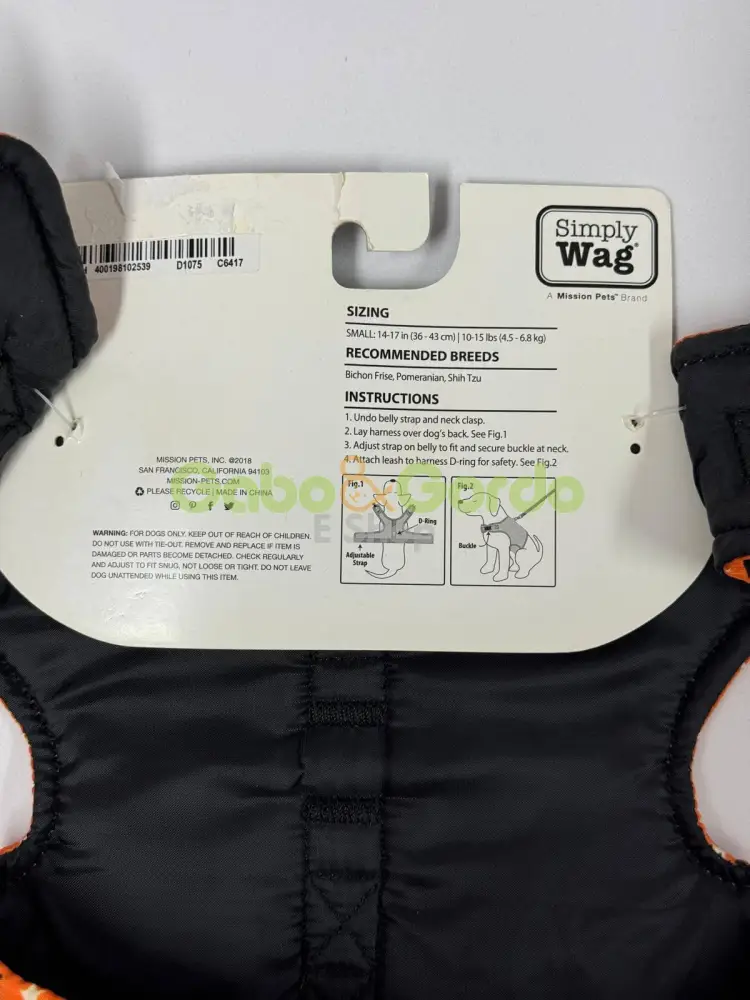 🎃🐶 Simply Wag Disfraz de Halloween para Perros Pequeños | Talla S