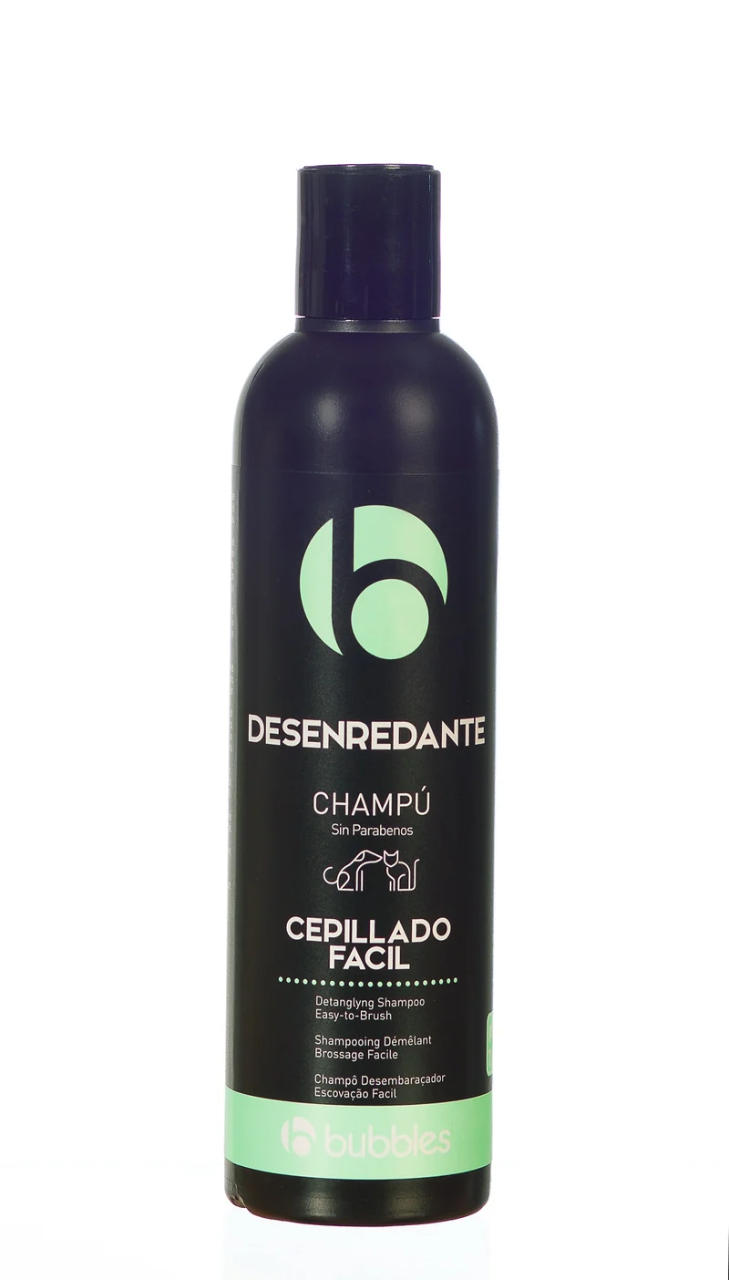Champú Desenredante para Perro BUBBLES | Facilita el Cepillado y Mantén el Pelaje Suave y Sin Enredos