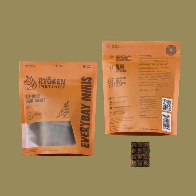 Quail Mini Training Treats for Dogs - Low-Calorie & Tasty