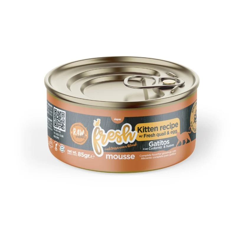 Fresh Cat Kitten - Mousse de Codorniz y Huevo 85g