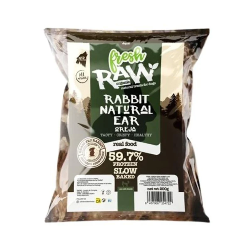 Fresh Raw Orejas de Conejo sin Pelo 200g