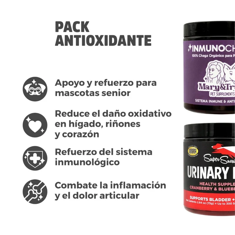 Pack Antiox - Inmunochaga (75g) + Urinary Berry (75g)