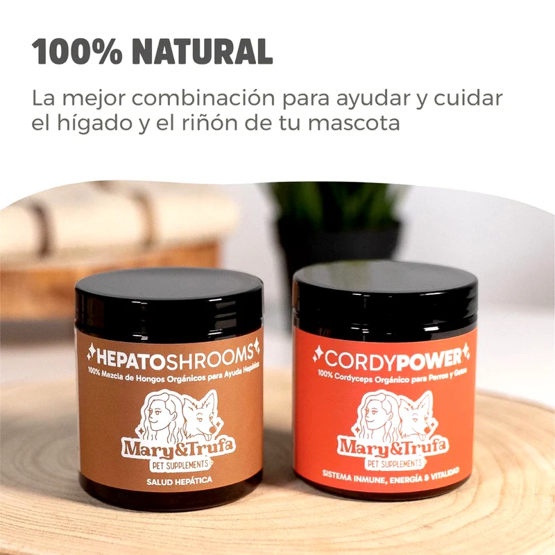 Pack Hepato Renal - HepatoShrooms (75g) + Cordypower (75g)