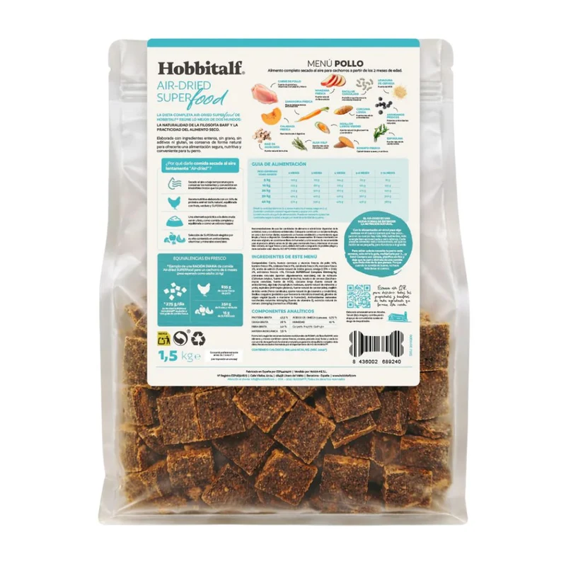 Hobbitalf Dog Air-dried Superfood Puppy Pollo