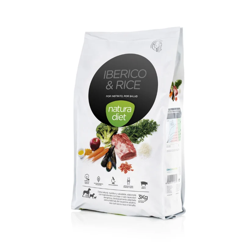 NATURA DIET CERDO Y ARROZ 3 KG