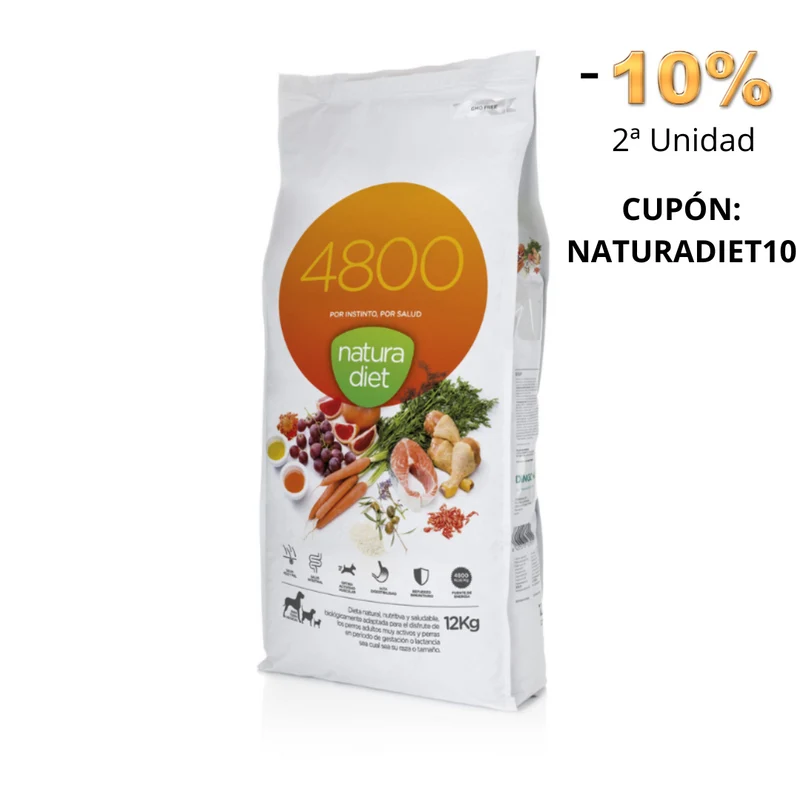 NATURA DIET PERROS 4800 12 KG