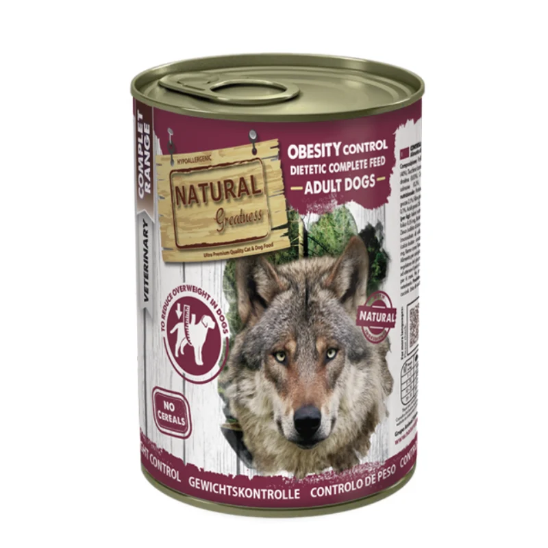 COMIDA HUMEDA PERROS NATURAL GREATNESS VETERINARY OBESITY CONTROL 6X400 GRAMOS