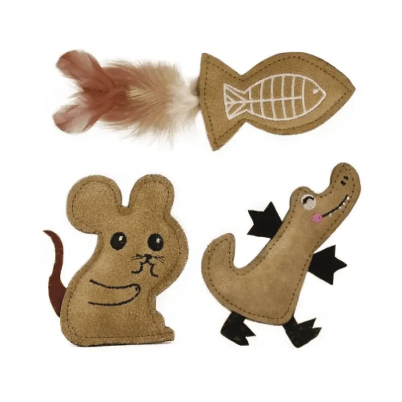 Rustic Animals Nayeco Pack de 3 juguetes para Gatos