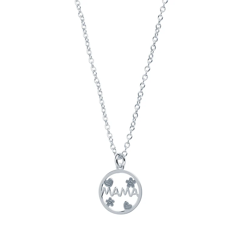 Collar Medallón Mamá de Plata 925 Personalizado
